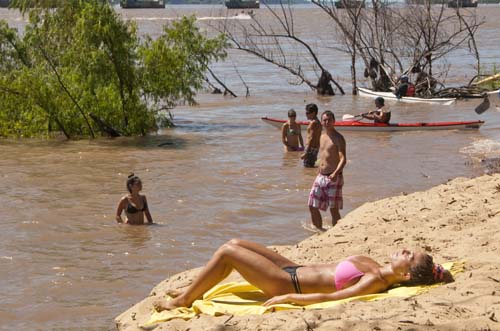 Este balneario está dentro de una isla